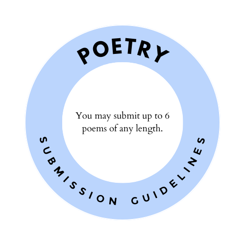 Poetry Submission Guidelines: You may submit up to 6 poems of any length.